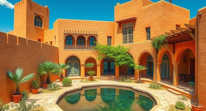اصول معماری پایدار در مناطق گرم و خشک